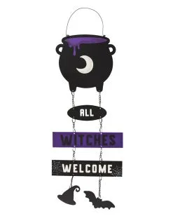 Karneval Universe Store 11 All Witches Welcome Mit Hexenkessel 30cm