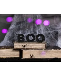 Schwarze Glitzer Holz Deko Boo 5 Schwarze Glitzer Holz Deko Boo -Karneval Universe Verkäufe boo glitzer standdeko glitter boo block decor buchstaben aufsteller halloween 53043 3