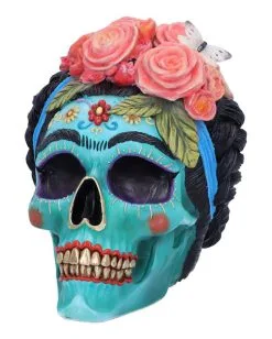 Calavera De Azucar Totenschädel 19cm 9 Calavera De Azucar Totenschädel 19cm -Karneval Universe Verkäufe calavera de azucar totenkopf calavera de azucar skull dia de los muertos figur 54563 03
