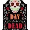 Day Of The Dead Schild Mit Glitzer Schrift