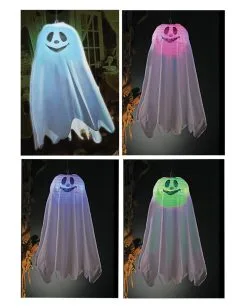 Gespenst Hängefigur Mit Bunten LED 60cm