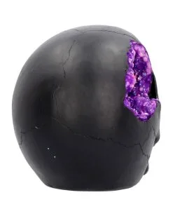 Geode Totenschädel Mit Violettem Gothic Glitter -Karneval Universe Verkäufe geode totenkopf mit violetten gothic glitzer geode skull with purple gothic glitter 39526 05