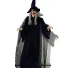 Halloween Hexe Animatronic Mit Leuchtenden Augen & Sound 175cm