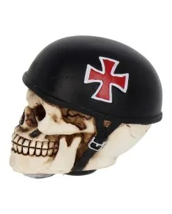 Schaltknauf Totenschädel Mit Helm -Karneval Universe Verkäufe horrorshop com schaltknauf totenkopf mit helm totenschaedel sammelfigur totenkopffigur skull gear knob 27089 03