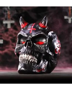 Infernal Teufels Totenschädel 20cm -Karneval Universe Verkäufe infernal teufels totenkopf infernal teufels totenschaedel infernal devil skull gothic deko 54566 07