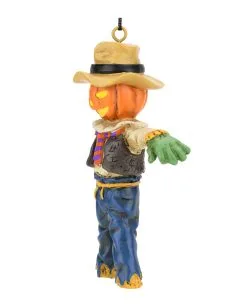 Kürbis Vogelscheuche Christbaumkugel 9,5cm -Karneval Universe Verkäufe kuerbis vogelscheuche weihnachtskugel halloween und horror weihnachtsdeko scarecrow ornament 54755 5