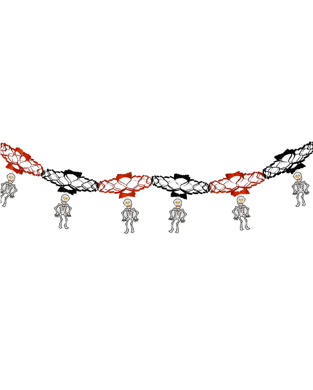 Girlande Mit Skeletten 200cm 1 Girlande Mit Skeletten 200cm