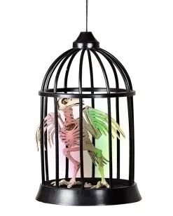 Krähen Skelett Im Käfig Halloween Animatronic 5 Krähen Skelett Im Käfig Halloween Animatronic -Karneval Universe Verkäufe raben skelett im kaefig halloween animatronic raven in cage animatronic halloween dekoration 51447 03