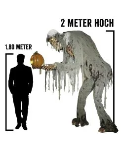 Großer Jack Reaper Mit Sprechendem Kürbis Halloween Animatronic -Karneval Universe Verkäufe riesiger jack reaper mit sprechendem kuerbis halloween animatronic prowling jack reaper halloween prop animatronic horror und halloween deko 51244 4