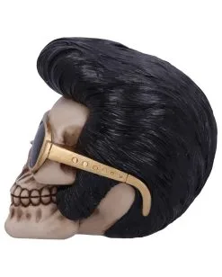 Rock 'n' Roll Totenschädel 17cm -Karneval Universe Verkäufe rock n roll totenkopf rock n roll totenschaedel rock n roll skull rockabilly wohnaccessoire 53392 03