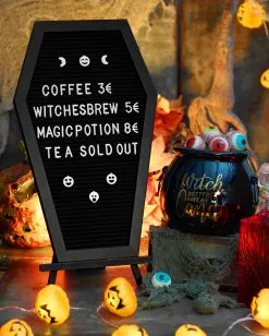 Sarg Buchstabentafel -Karneval Universe Verkäufe sarg buchstabentafel coffin letterboard halloween und gothic deko 51485 3