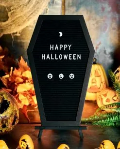 Sarg Buchstabentafel -Karneval Universe Verkäufe sarg buchstabentafel coffin letterboard halloween und gothic deko 51485 5