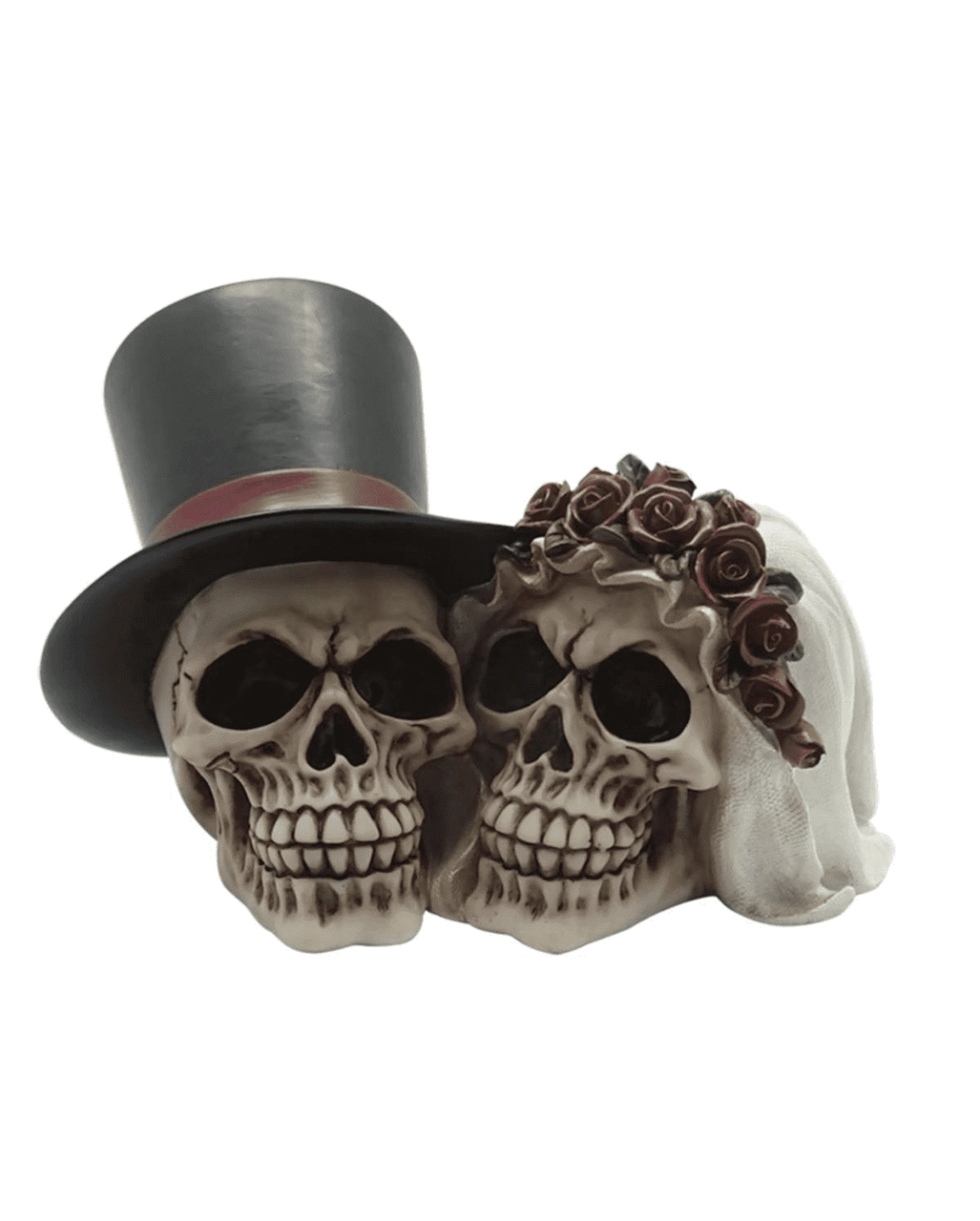 Brautpaar Totenschädel Deko 1 Brautpaar Totenschädel Deko