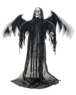 Schwarzer Pestengel Mit Licht, Sound & Bewegung -Karneval Universe Verkäufe schwarzer todesengel mit bewegungs sound und licht halloween animatronic halloween deko 53913 03