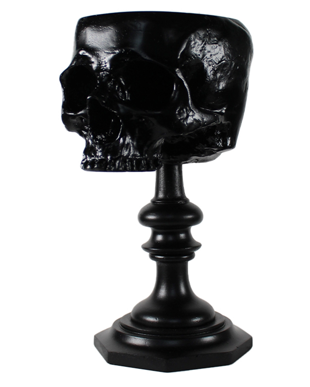 Schwarzer Totenschädel Als Ringehalter 21cm 1 Schwarzer Totenschädel Als Ringehalter 21cm