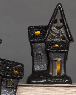 Beleuchtete Glitzer Spukendes Geisterhaus Deko -Karneval Universe Verkäufe spooky glitter geisterhaus deko mit led spooky glitter light up haunted house halloween spukhaus deko 53049 4