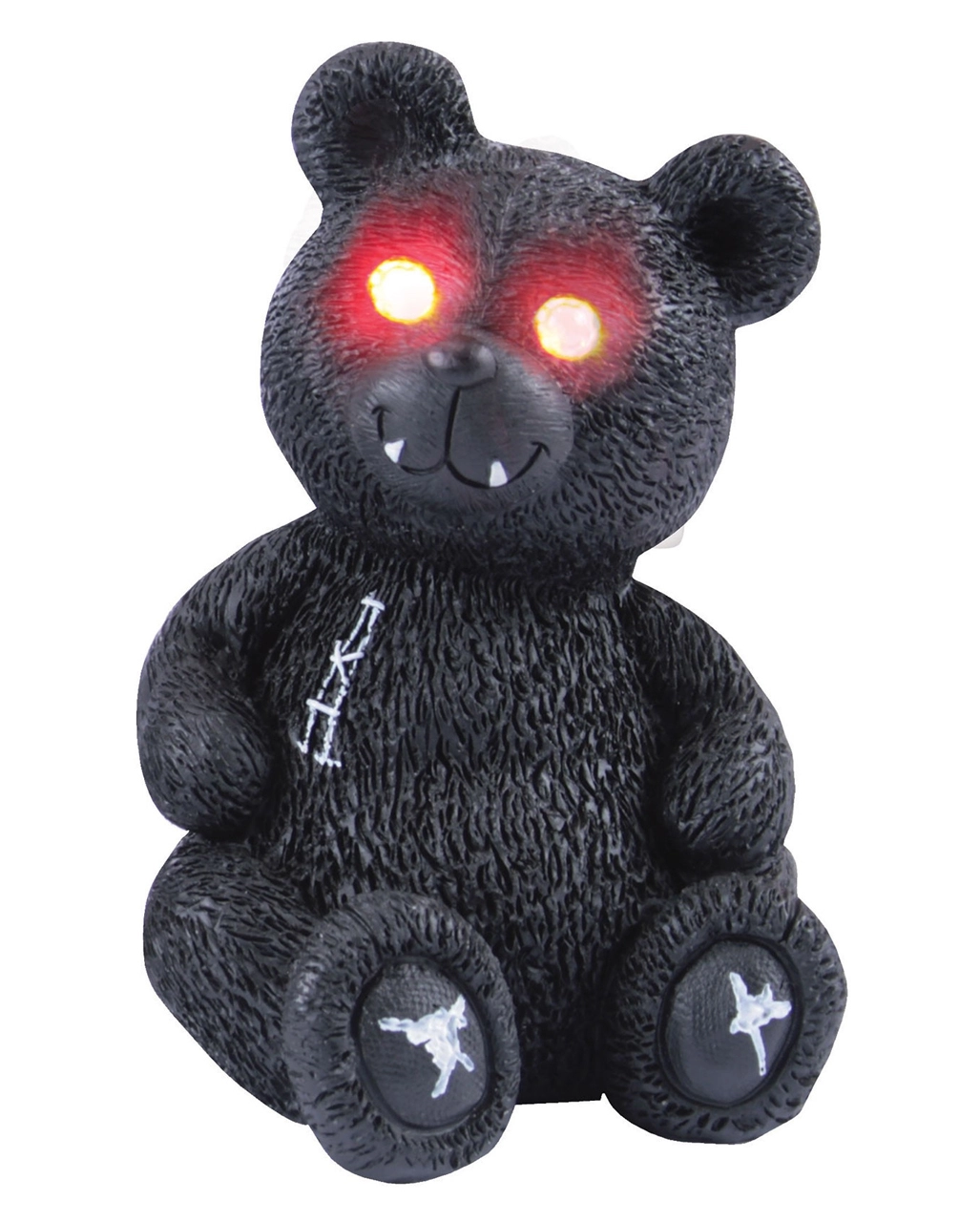 Gothic Bär Mit Roten LED Augen 1 Gothic Bär Mit Roten LED Augen