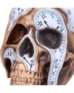 Die Zeit Vergeht Uhren Schädel 17,5cm -Karneval Universe Verkäufe time goes by uhren schaedel 175cm time goes by clock skull die zeit vergeht totenkopf gothic deko 53997 5