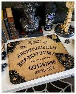 Vintage Ouija Hexenbrett Mit Zeiger -Karneval Universe Verkäufe vintage ouija hexenbrett mit planchette vintage style ouija borad wicca und halloween merchandise und geschenkartikel 50790 3 1