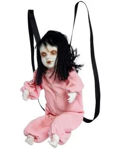 Animierte Zombie Puppe Zum Umschnallen 57cm -Karneval Universe Verkäufe zappelnde zombie puppe zum umschnallen fidgeting zombie strap on doll halloween animatronic rucksack 53370 3