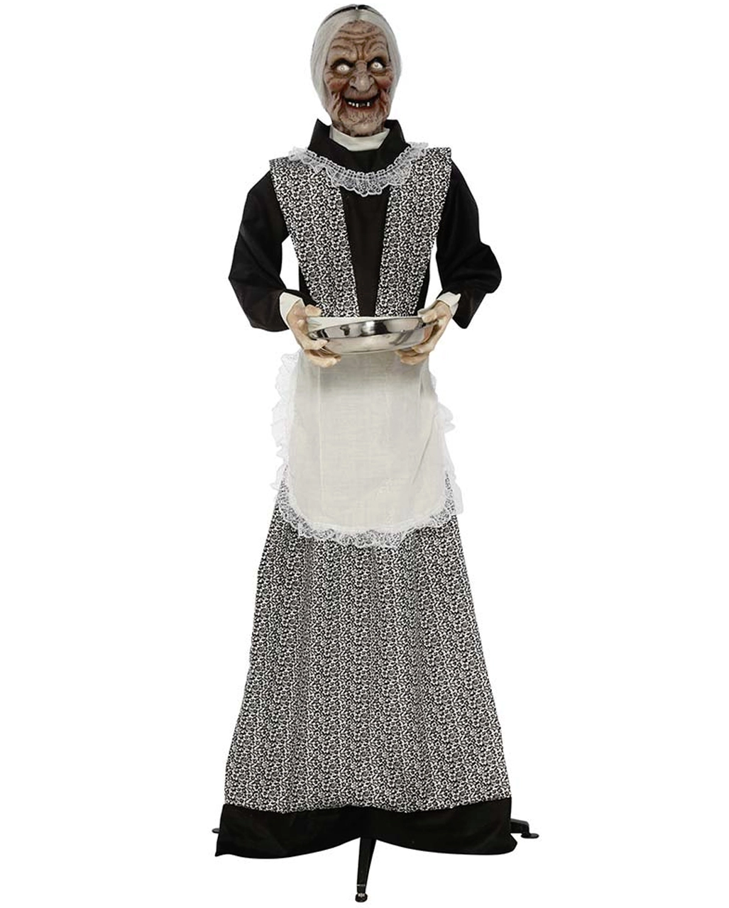 Zombie Dienstmagd Mit Licht & Sound 155cm 1 Zombie Dienstmagd Mit Licht & Sound 155cm